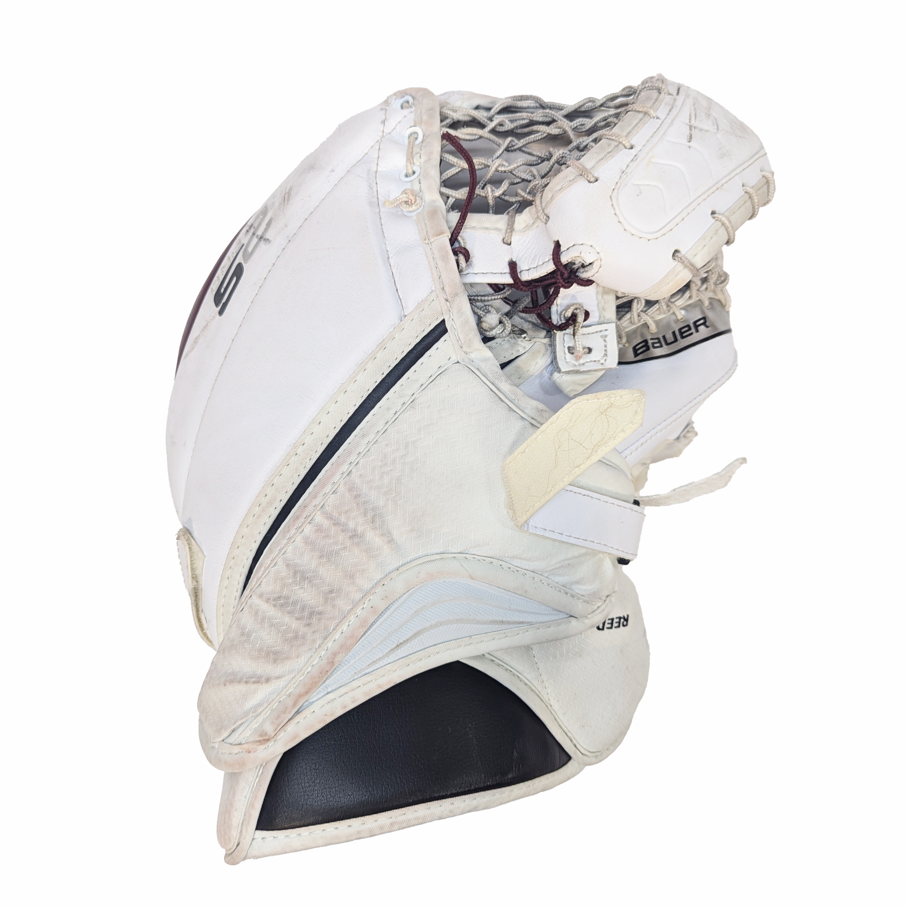 Bauer Supreme 2S Pro - Jambières de gardien de but Pro Stock d'occasion (blanc/marron)